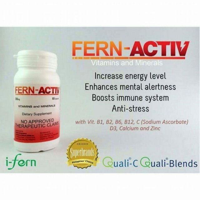 Fern-Activ (B-complex, Multivitamins & Minerals) | Shopee Philippines