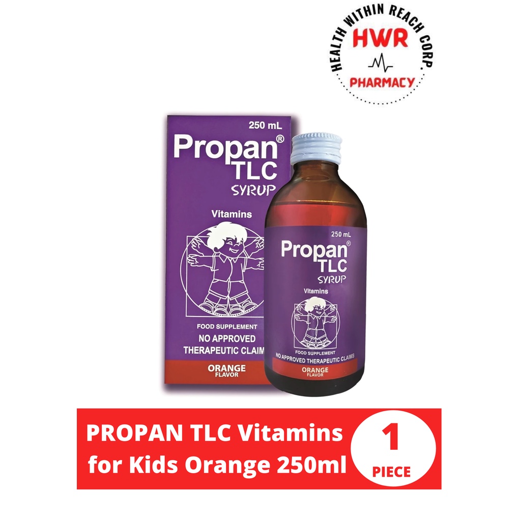 PROPAN TLC Vitamins for Kids Orange 250ml Shopee Philippines