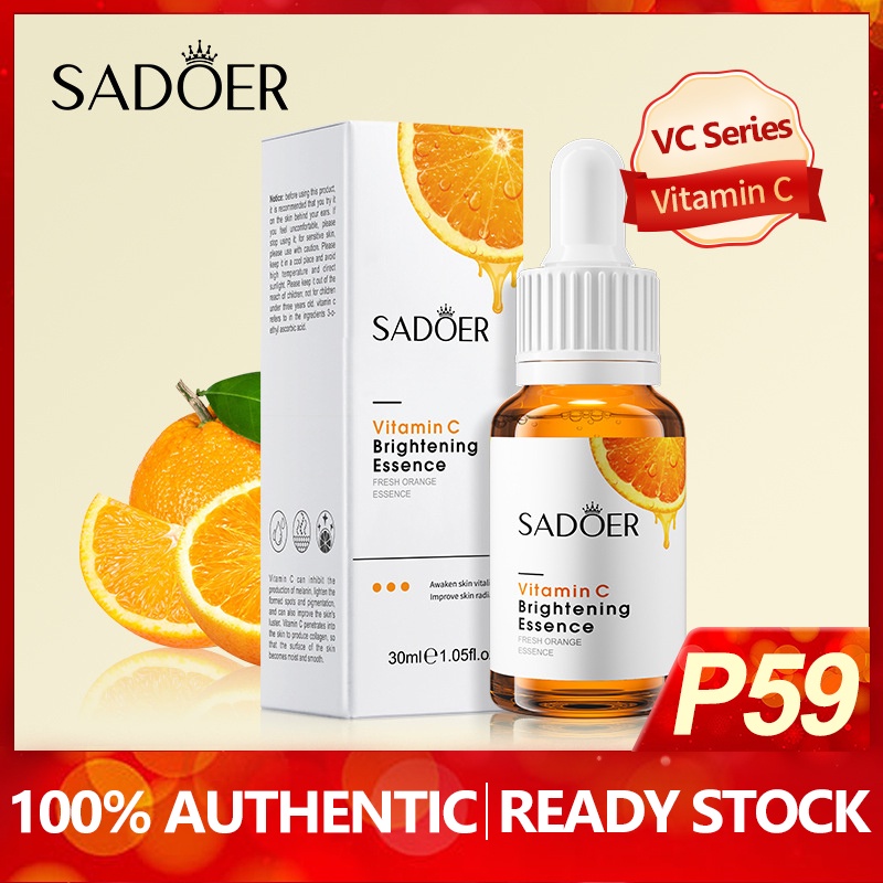 SADOER Vitamin C Brightening Hydrating Facial Serum 30ml Shopee