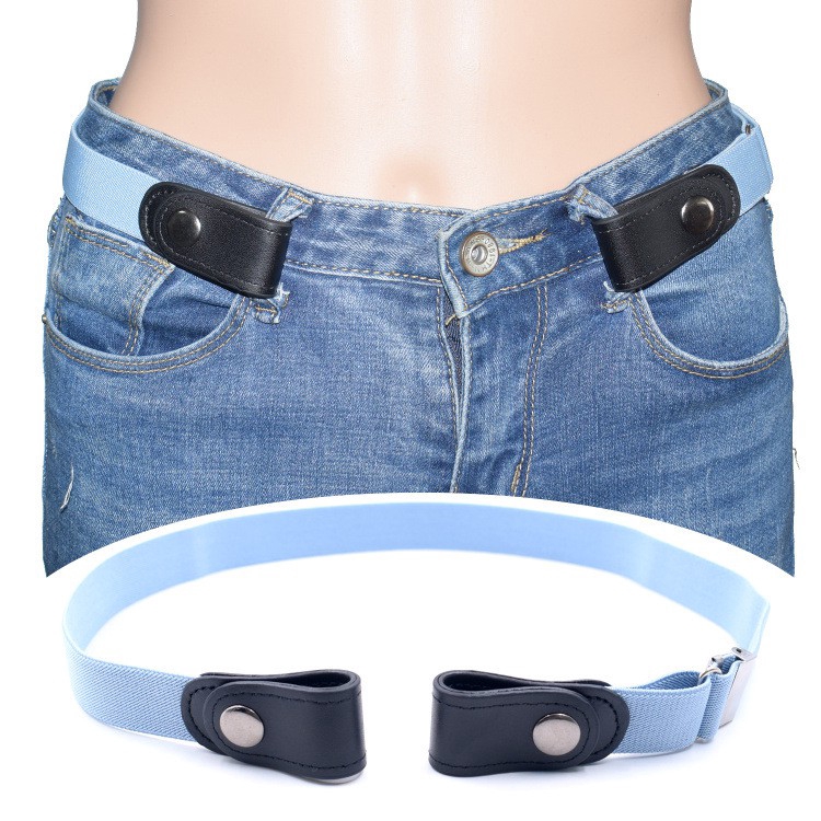 Elastic Invisible Waistband Unisex Belt Adjustable Length | Shopee ...