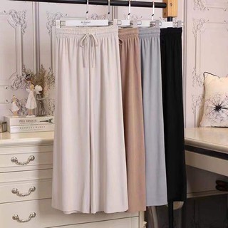 hqucloo-Womens Korean Style Oversized  Knit Cotton Silk Square Pants(FreeSize) #3