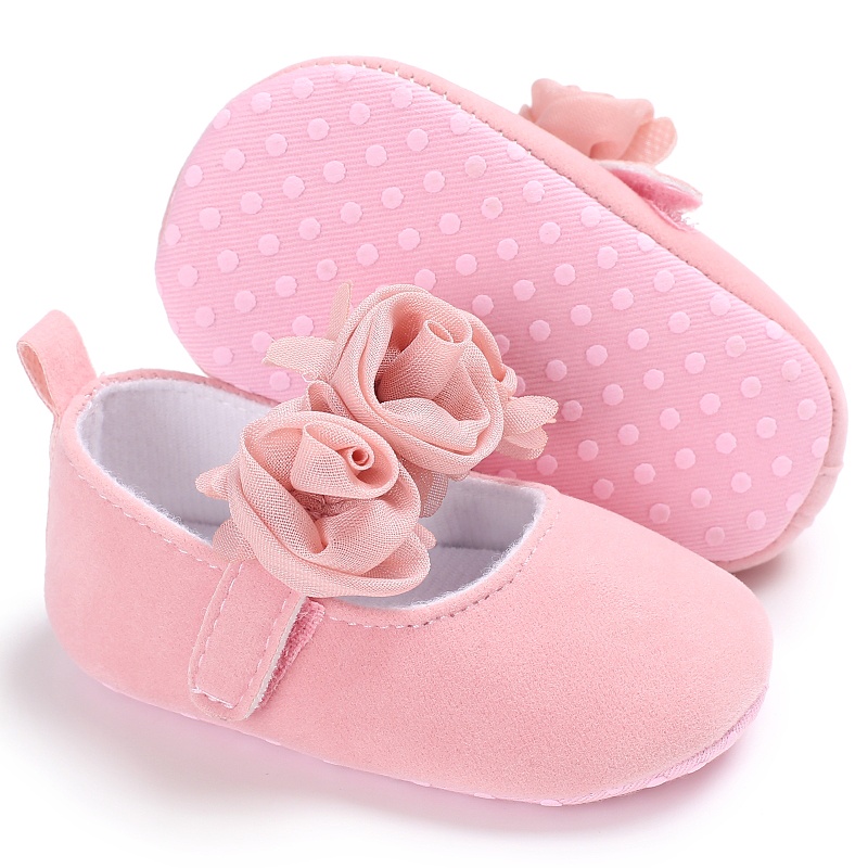 Blaward Newborn Baby Girl Mary Jane Shoes Infants Anti-Slip Princess First Walking Shoes for 0-18Months 