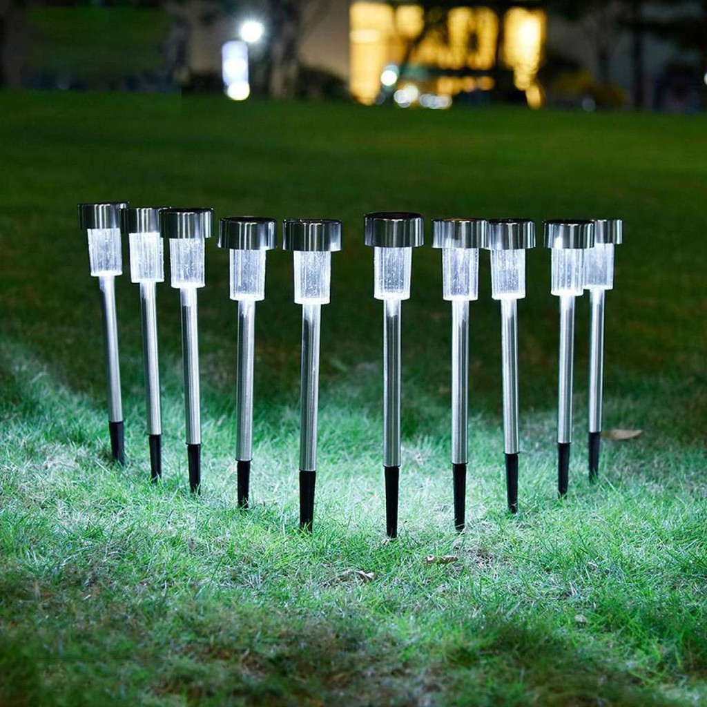 Yard Walkway 8 Lumens Waterproof LED Landscape Lighting for Lawn 6Pcs Solar Pathway Garden Lights Outdoor Decorative Stakes Patio 