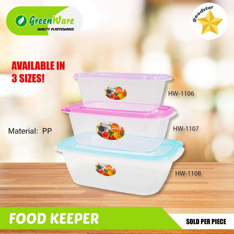 Greenware Food Container Food Keeper Storage Tupperware Shopee