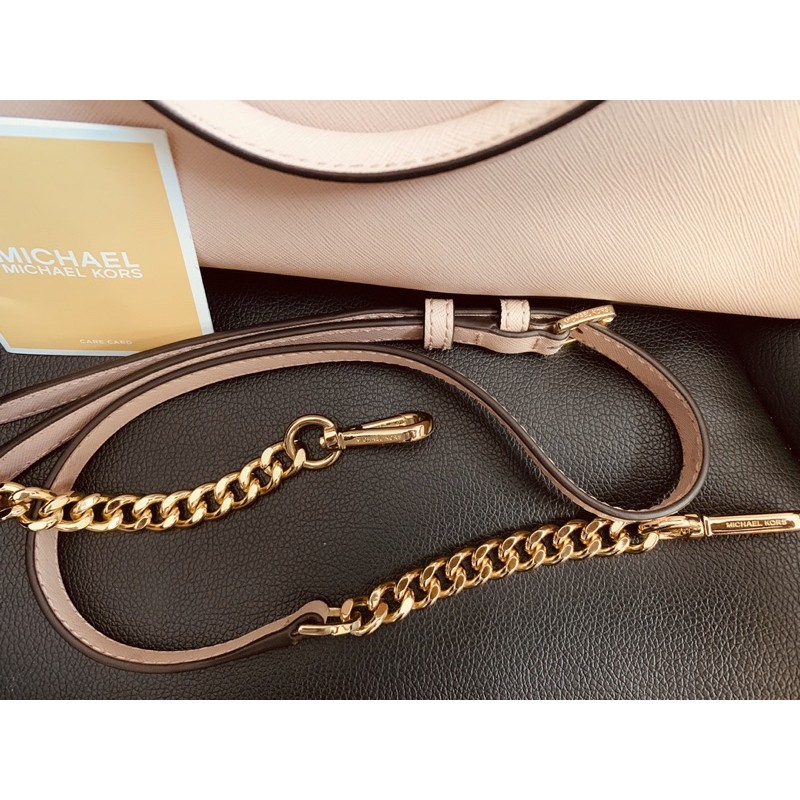 Michael Kors Saffiano Leather Emmy Large Dome Satchel Bag In Peach $378 on  Galleon Philippines