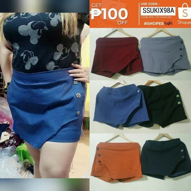 Plus Size Macarena Skirt Shorts L2XL Shopee Philippines