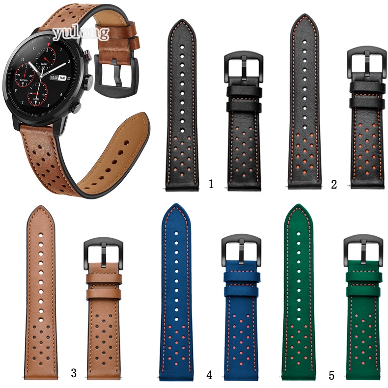 amazfit stratos 2 leather strap