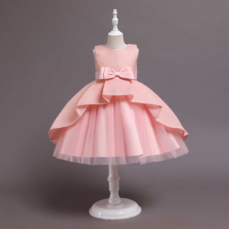 210 Years Kids Gown Tulle Dress for Baby Girl Ball Gown for Kids