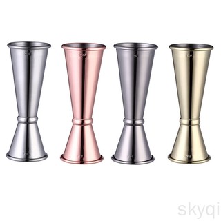 SK_Stainless Steel Double Shaker Measure Cup 30ml/60ml Bar Jigger Liquo Measuring Tool Kitchen Drink Cups Gadgets #2
