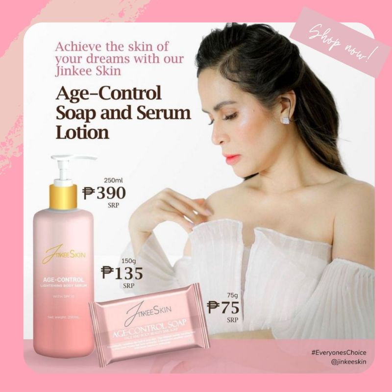 JinkeeSkin Age Control Nano-Lightening Body Serum Jinkee Skin | Shopee ...