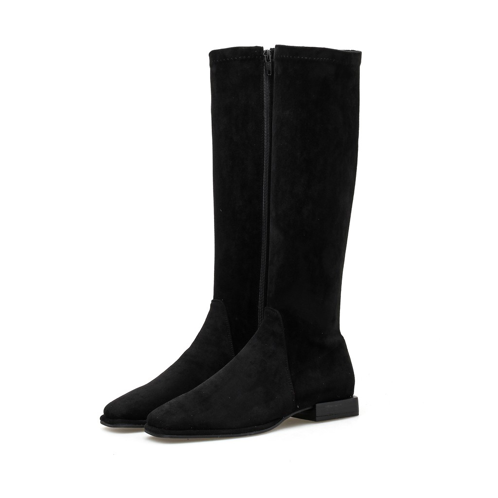 high knee boots flat