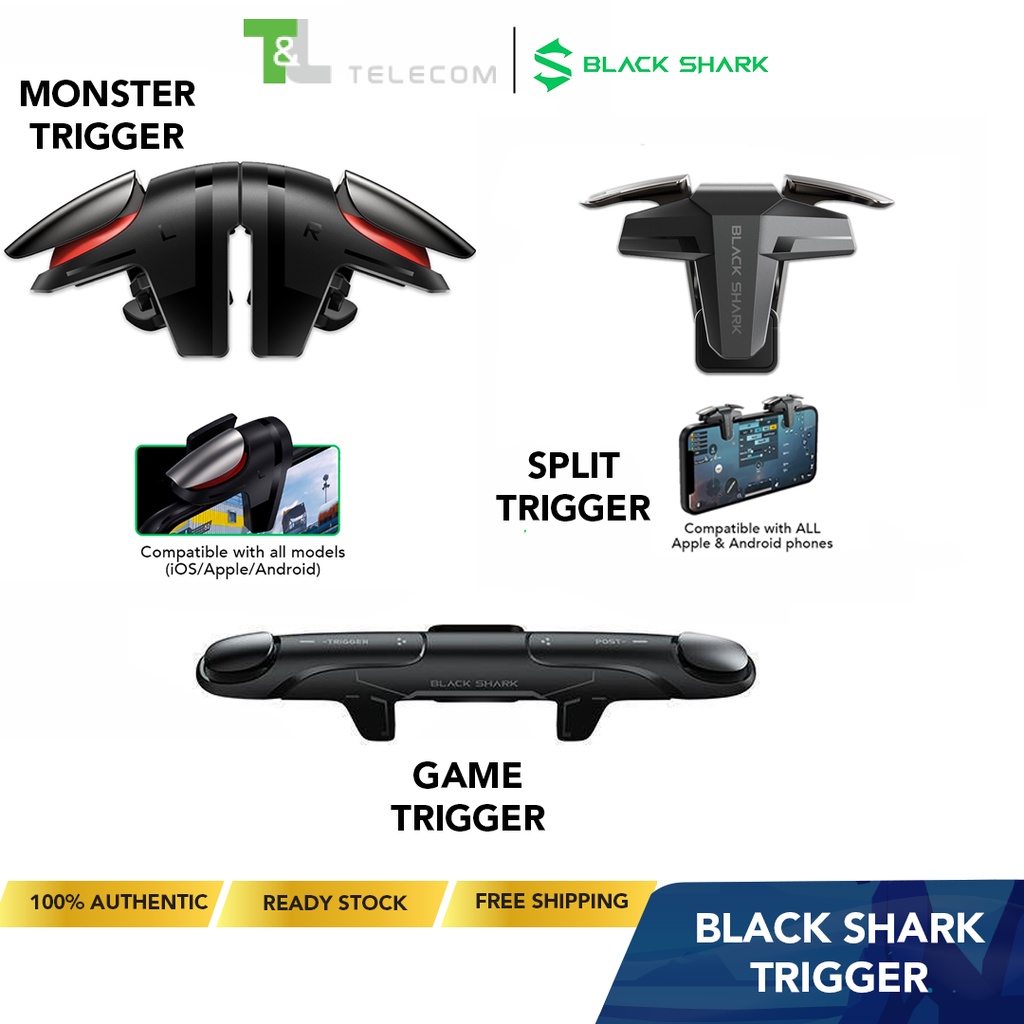 Black Shark Monster Gaming Triggers / Black Shark Game Triggers | Portable  | Matte Alloy Finishing | Suitable for Gaming | Compatible with iOS Android  Phone | Shopee Philippines