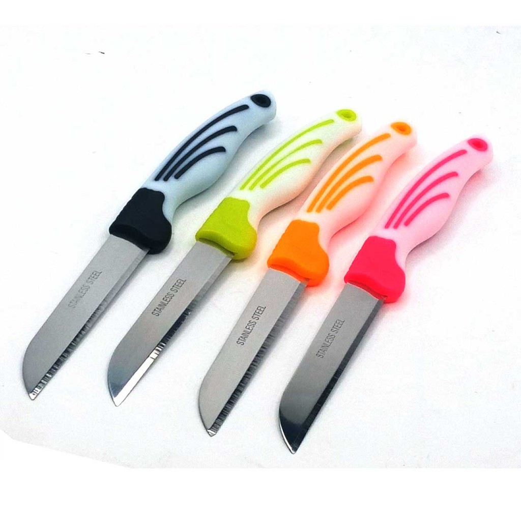 1 Pc Portable Fruit Knife Fruit Slicer Small Kitchen Knife Random Color And Blade Shopee Philippines