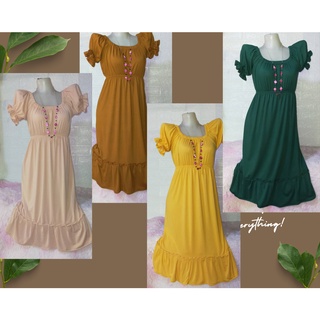 MAXI PUFF DRESS STRECHY/CASUAL/ FORMAL/MATERNITY