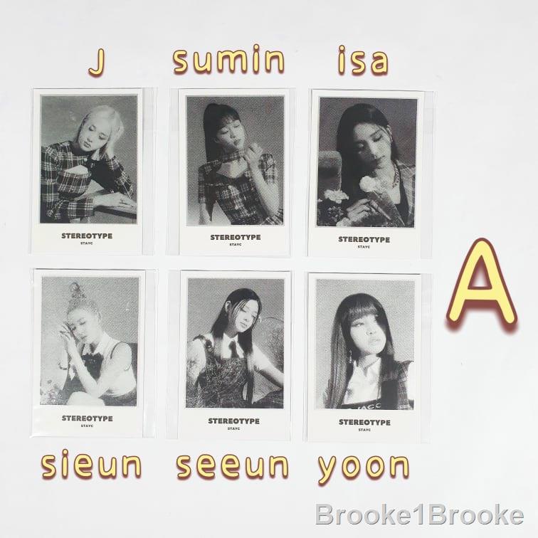 Official STAYC Stereotype postcard kpop photocard Shopee Philippines