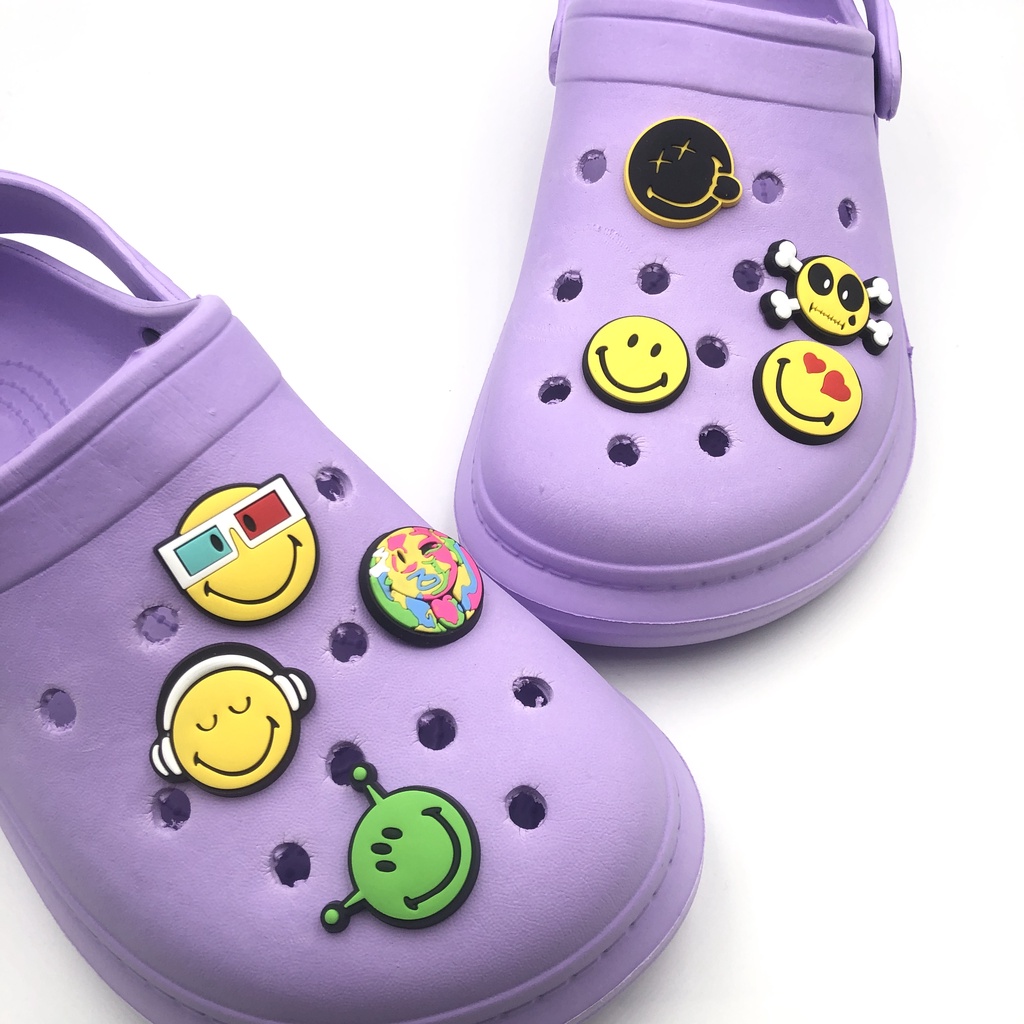 New Emoji design Jibbitz for crocs shoes accessories buckle Charms Clogs Pins Shopee Philippines