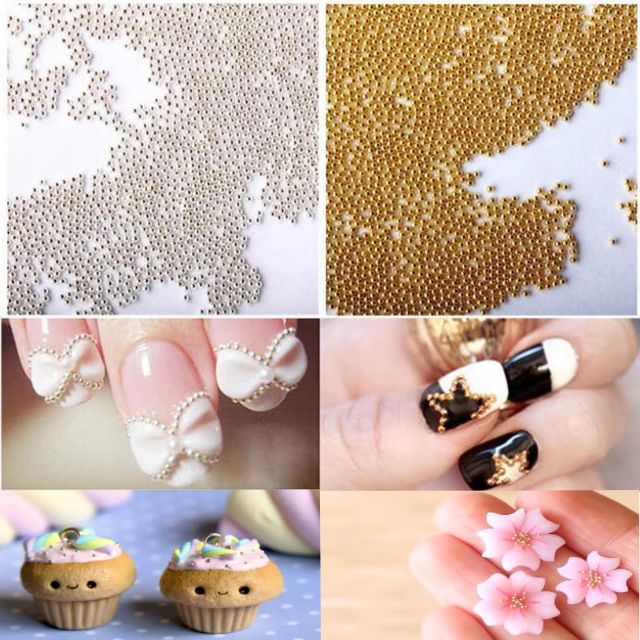 5g 1mm Metal Ball Caviar Beads Gold Silver for UV Resin Filler Polymer Clay  Nail Art Embellishments | Shopee Philippines