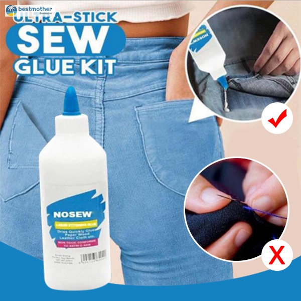 Ultra-stick Sew Glue Durable Stitch Liquid Sewing Glue Universal for