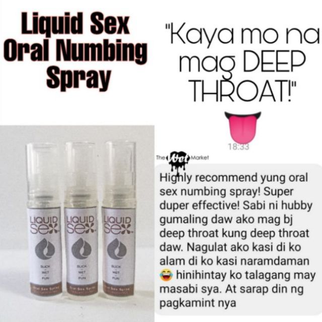 Bestseller Oral Numbing Spray Mint 2ml Liquid Sex Shopee