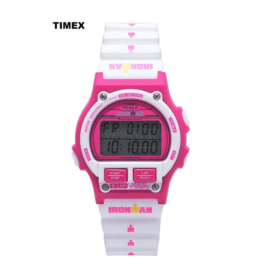 timex ironman white digital watch