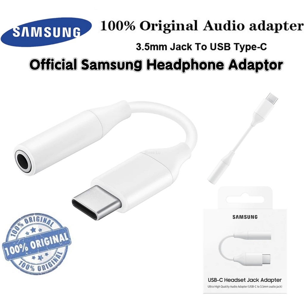 Official Samsung Headphones Adaptor/ Type C/ USBC to 3.5mm Headphone
