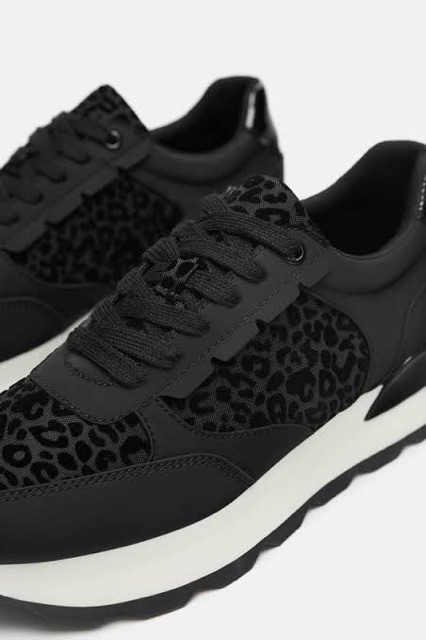 animal print sneakers zara