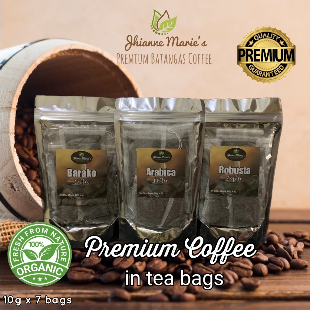 COFFEE Premium Coffee in Tea Bags 10g x 7 (Barako, Arabica, Robusta