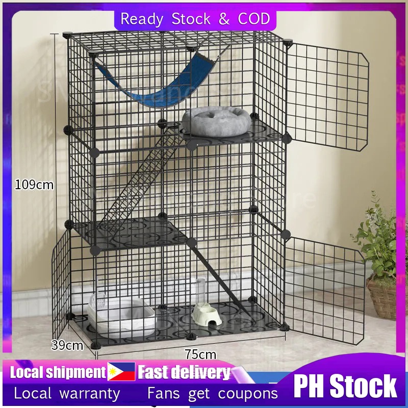 【COD】Stackable Cat cage Dog Cat Rabbit Cage  easy assemble kitten hedgehog hamster pet #8