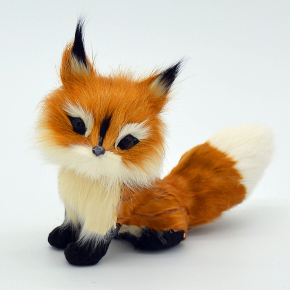 realistic fox stuffed animal