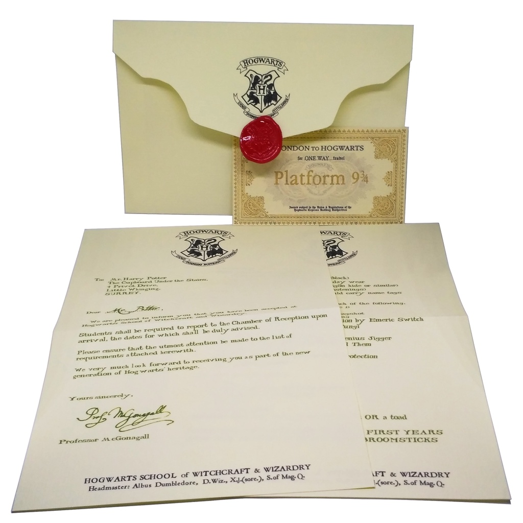 Hogwarts Acceptance Letter Envelope