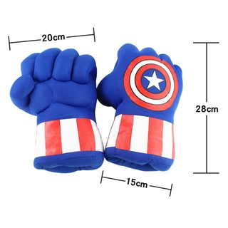 2PC Kid avenger Endgam Incredibl Superhero Figure Spider ma/Hulks toys boxing Gloves boy Halloween gift Hulk Gloves #7