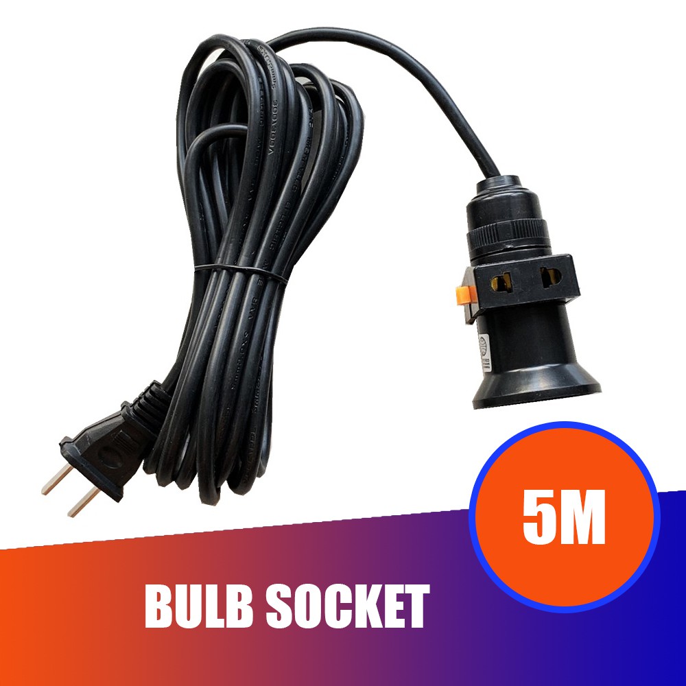 4 Meters On and Off Bulb Socket Extension Chord Shopee Philippines