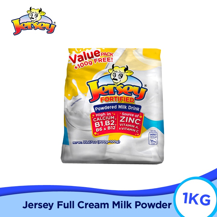 Jersey Fortified Powdered Milk 900g + 100g kmE Shopee Philippines