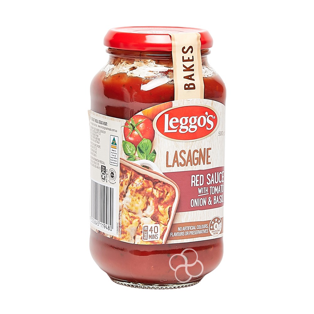 Leggos Pasta Bake Red Lasagna Sauce 500g Shopee Philippines