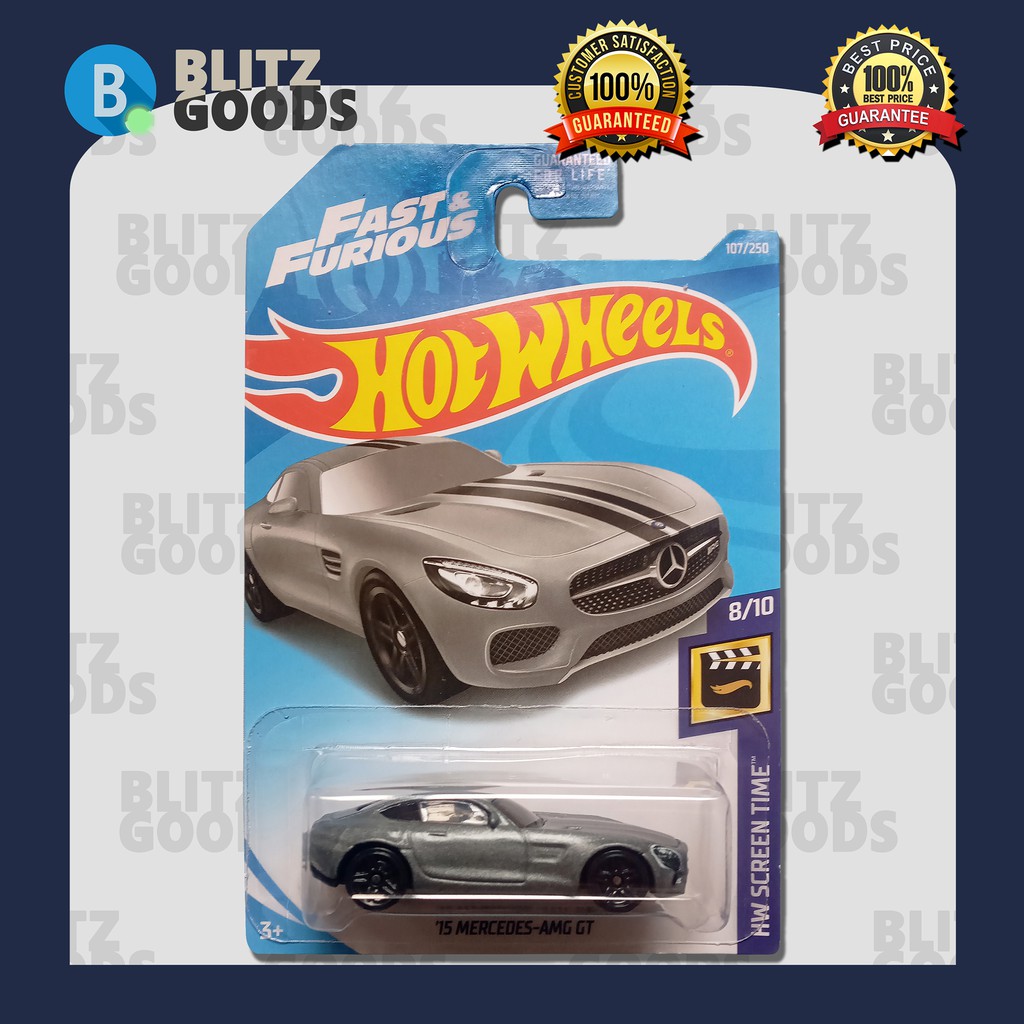 Hot Wheels Fnf Mercedes Amg Gt Us Card Shopee Philippines