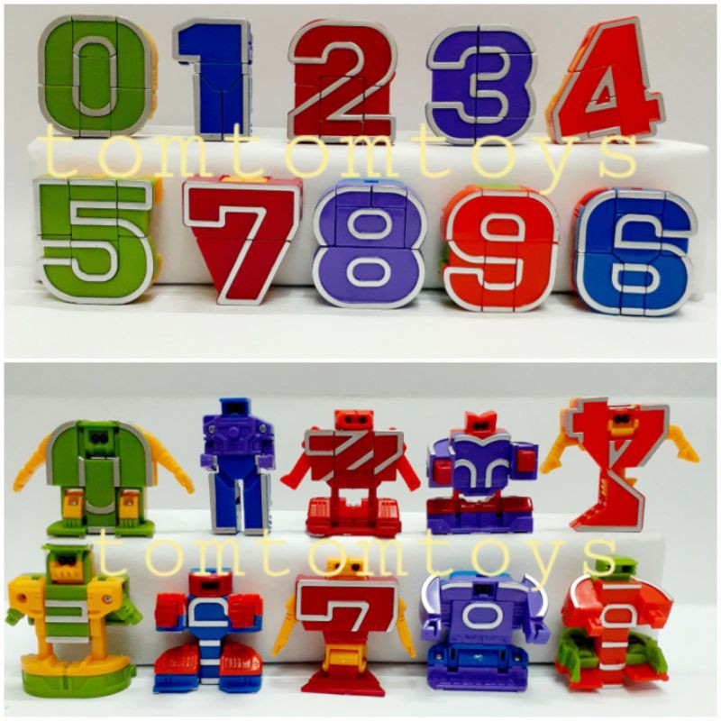 Numeric Bots Toy Robot Numbers Transformers Shopee Philippines