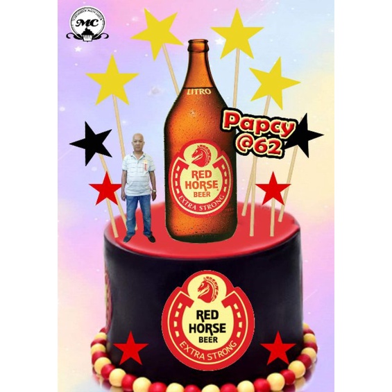 Red Horse Beer Customize Cake Topper | Shopee Philippines