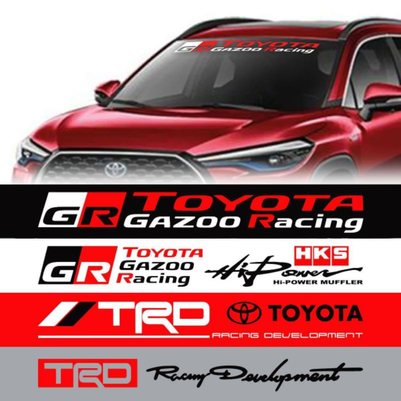 TRD Toyota Gazoo Racing Car Windshield Sticker Decal Shopee Philippines