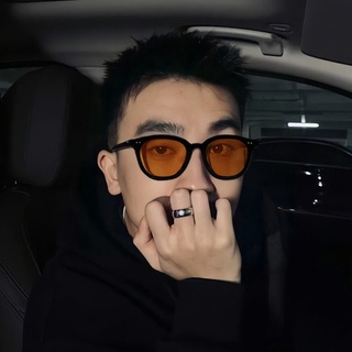 Korean Sunglasses men's and women's online Red same Sunglasses big face UV proof driving glasses men's trend domineer