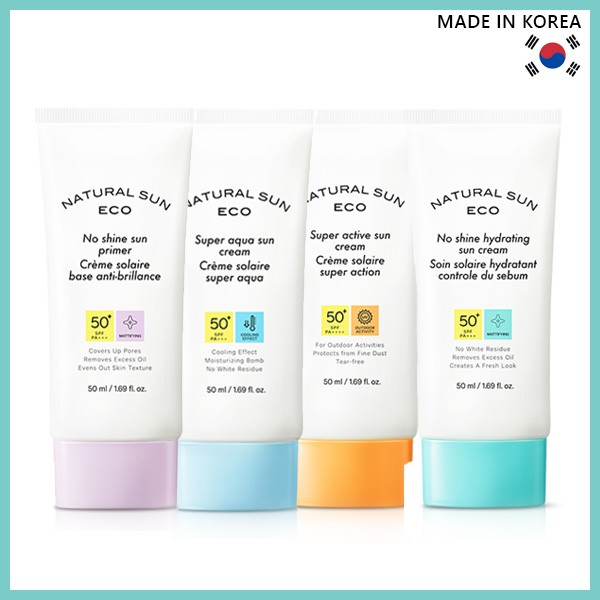 The Face Shop Natural Sun Eco Cream SPF 50+ PA+++ 50ml ★Shipping From