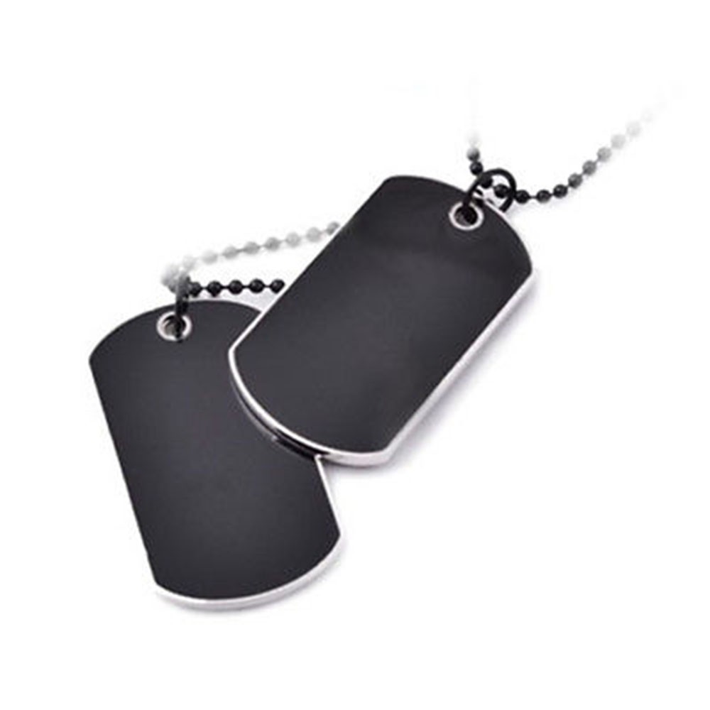 plain dog tags