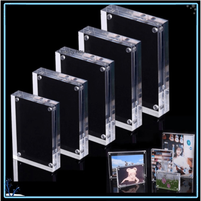 Nordic Acrylic Photo Frame Stand Display Picture Photo Frames ID Card