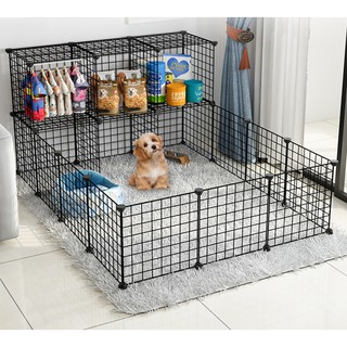 DIY Pet Fence Dog Fence Pet Playpen Dog Playpen Crate For Puppy, Cats, Rabbits 35cm x 35cm