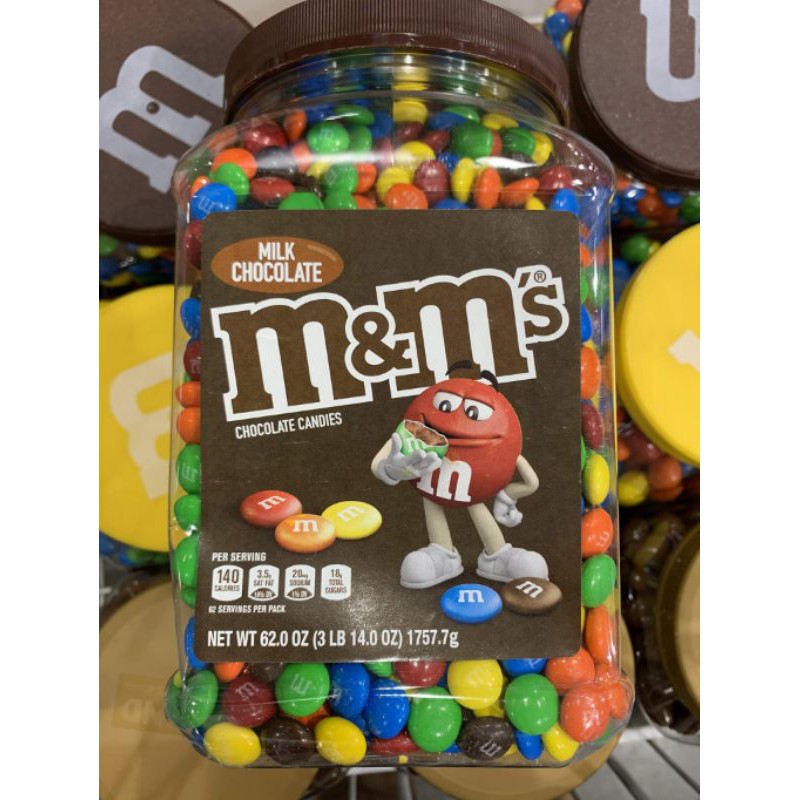 M&Ms Milk Chocolate Jar 3lbs | Shopee Philippines