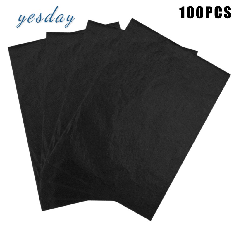 YD 100 Pcs Carbon Paper Transfer Copy Sheets Graphite Tracing A4 for Wood Canvas Art