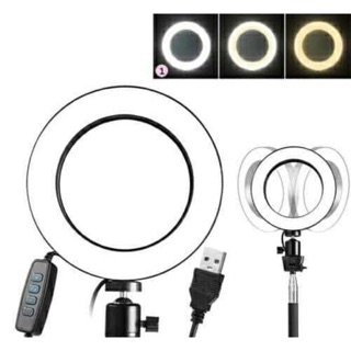 TTC# Usb fill-in light 16cm LED 3 Modes 5500K Dimmable Camera Ring Light Lamp RK15 RingLight #1