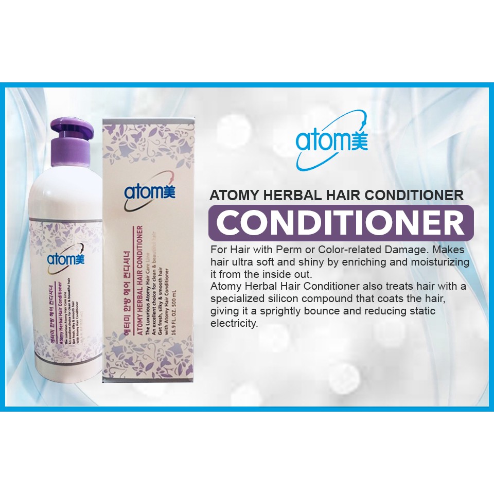 Herbal Hair Conditioner 500ml Atomy Shopee Philippines