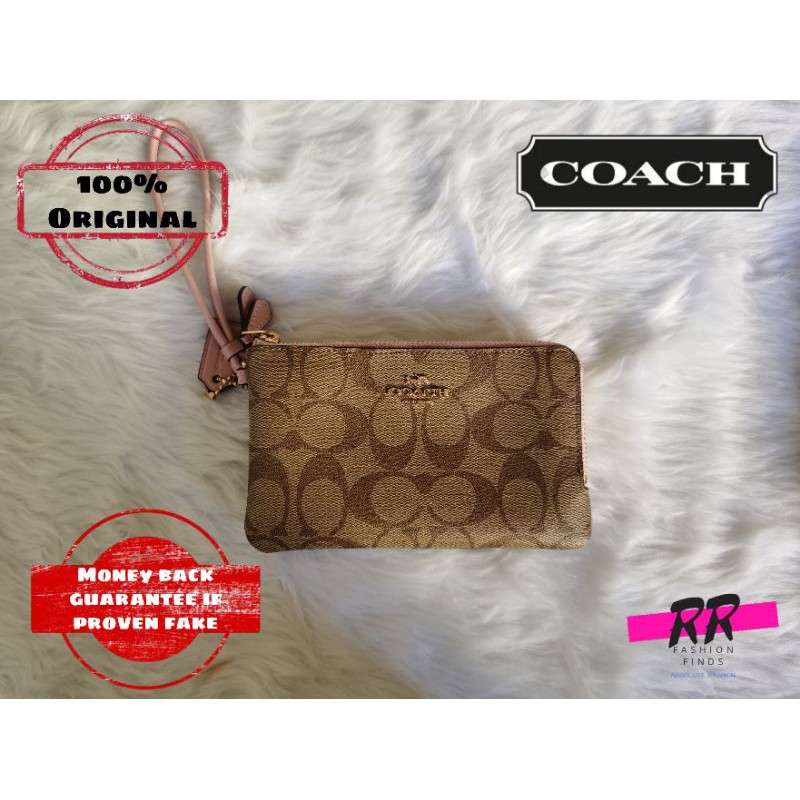 Coach Double Zip Wallet 101% Original | Shopee Philippines