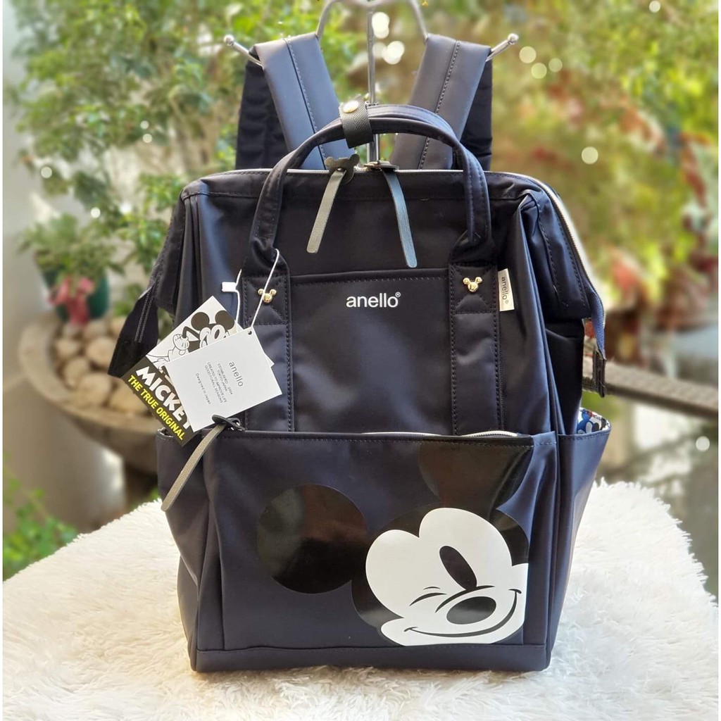 Anello Thailand Made Mickey Character Water Repellency Two Color Unisex Backpack Graphite Shopee Philippines