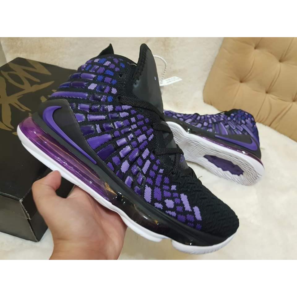 lebron 17 purple and black